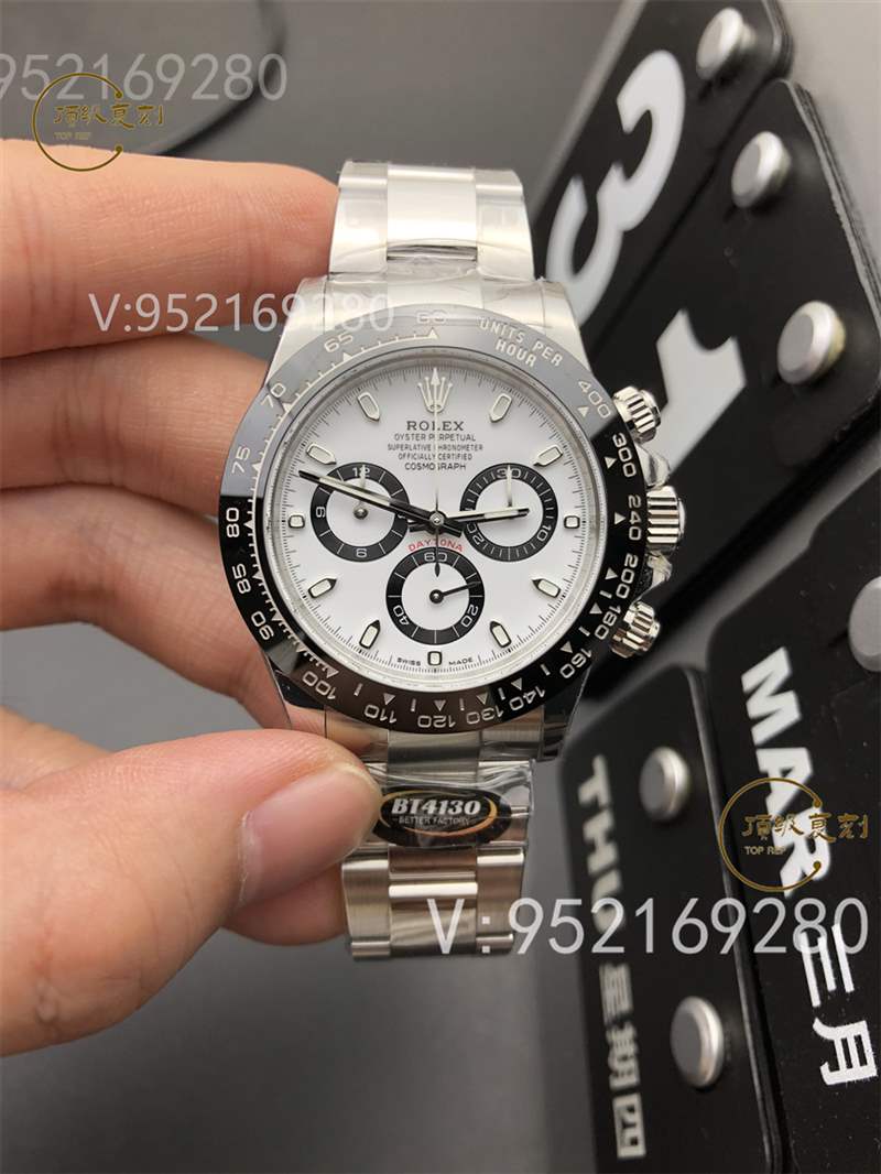 BT(Better)廠勞力士4130機芯迪通拿復(fù)刻表評測-復(fù)刻迪通拿天花板-復(fù)刻表